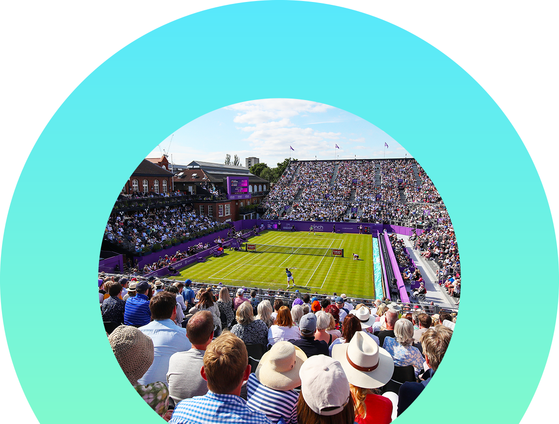 An image of the cinch Champions Centre Court
